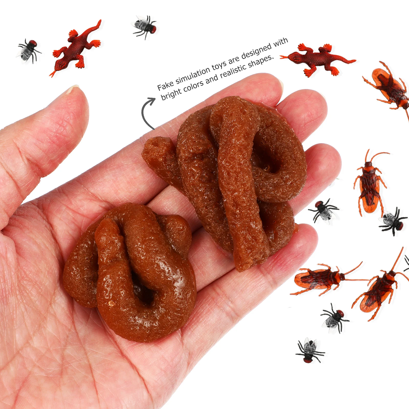 Funny Poo Toys Realistic Fake Poops Cockroaches Flies Lizard Prank Props Halloween Decor Trick Playthings Home
Funny Poo Toys Realistic Fake Poops Cockroaches Flies Lizard Prank Props Halloween Decor Trick Playthings Home