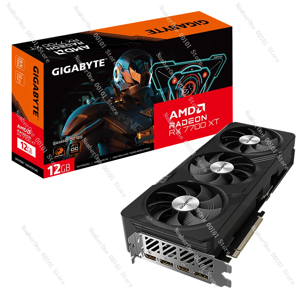 Новая игровая видеокарта Radeon RX 7700 XT GAMING OC 12G OC, графический процессор RX 7700 XT 12G для игрового ПК, настольного ПК
Новая игровая видеокарта Radeon RX 7700 XT GAMING OC 12G OC, графический процессор RX 7700 XT 12G для игрового ПК, настольного ПК