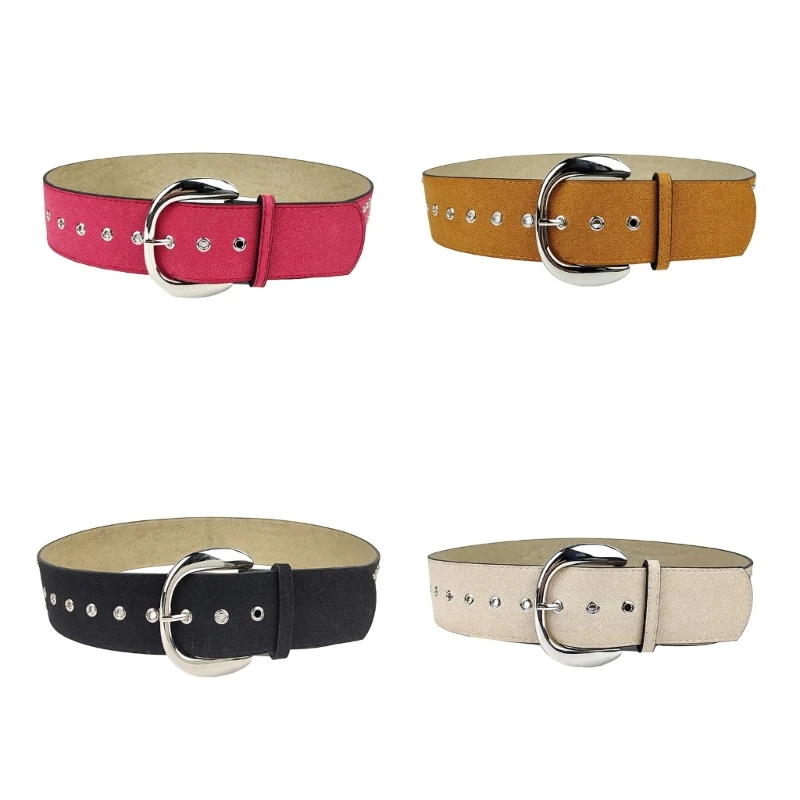 Y1UB Pin Buckle Waist Belt Harajuku Punk Rivet Studded PU Leather Wide Belt Waistband
Y1UB Pin Buckle Waist Belt Harajuku Punk Rivet Studded PU Leather Wide Belt Waistband
