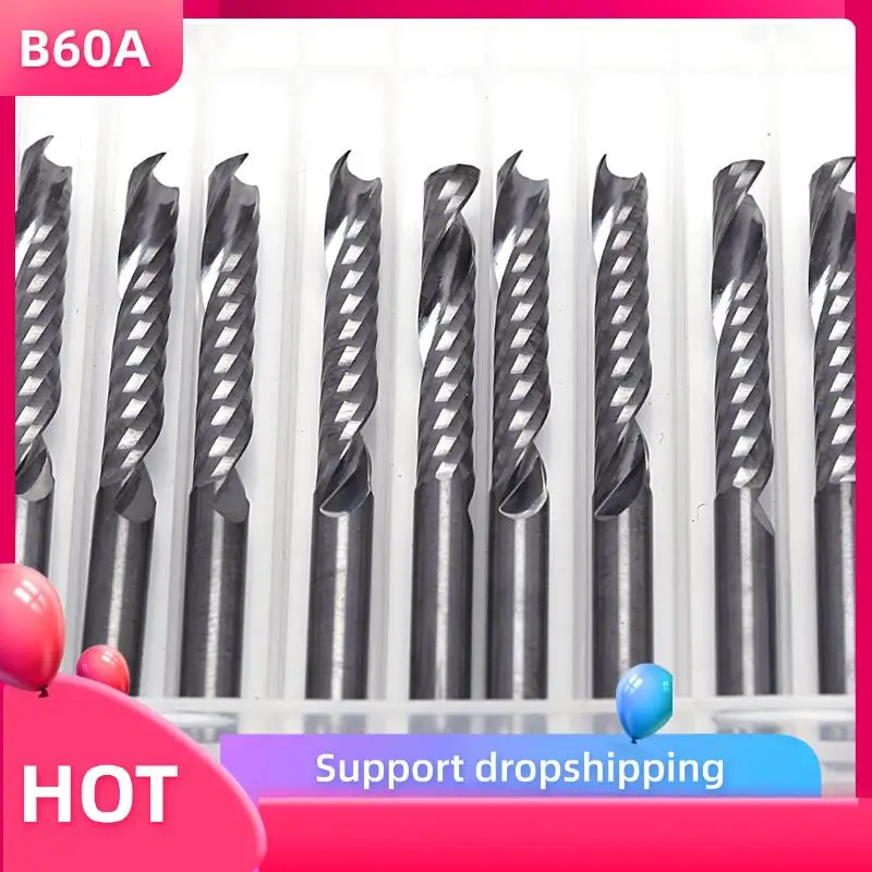 B60A 50Pcs Cnc Router Bits 3.175 X 22Mm Single Flute Spiral Carbide Cnc Router Bits Milling Cutter
B60A 50Pcs Cnc Router Bits 3.175 X 22Mm Single Flute Spiral Carbide Cnc Router Bits Milling Cutter