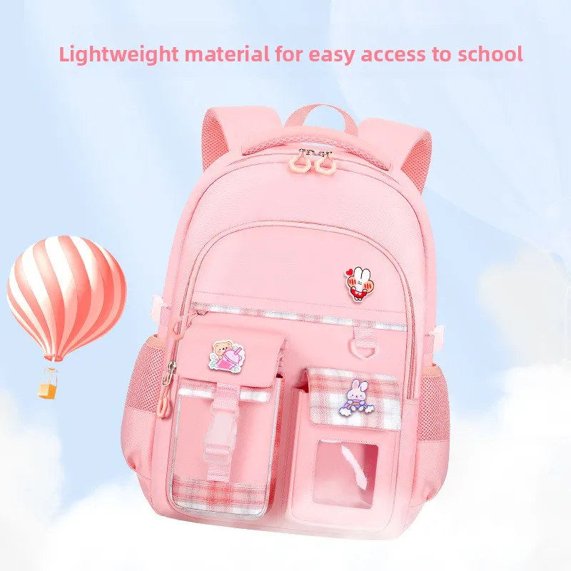 Student Plaid Schoolbag Primary School Girls Reduces Burden Spine Protects Fashion Capacity Schoolbag Solid Color Girlish Style
Student Plaid Schoolbag Primary School Girls Reduces Burden Spine Protects Fashion Capacity Schoolbag Solid Color Girlish Style