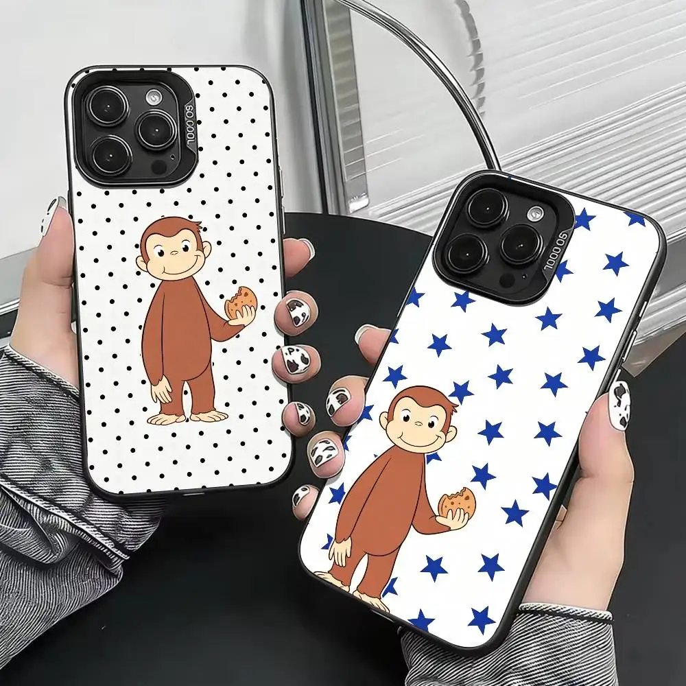Y2K Curious George monkeys Phone Case For iPhone 17,16,15,14,13,12,11 Plus,Pro Max,XS,Colorful Silver Phone case Funda Cover
Y2K Curious George monkeys Phone Case For iPhone 17,16,15,14,13,12,11 Plus,Pro Max,XS,Colorful Silver Phone case Funda Cover