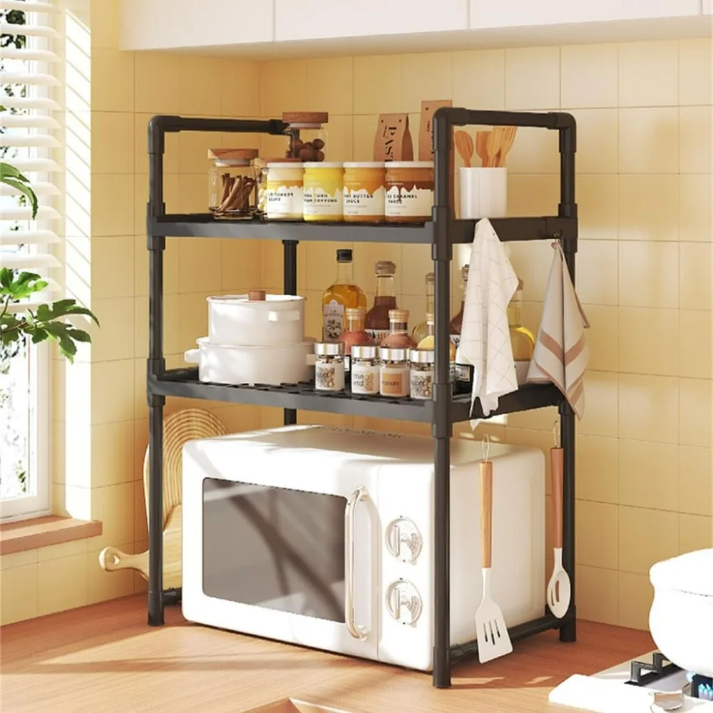 Customizable Kitchen Storage Rack Shelf Organizer for Microwave Oven Toaster Spice Bottles
Customizable Kitchen Storage Rack Shelf Organizer for Microwave Oven Toaster Spice Bottles
