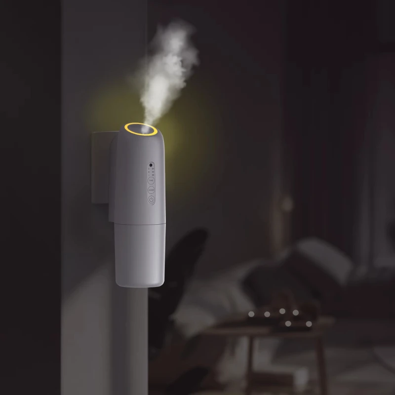 Small household smart application control aromatic diffuser cold atomized oil electric wall mounted diffuser with sensor light
Small household smart application control aromatic diffuser cold atomized oil electric wall mounted diffuser with sensor light