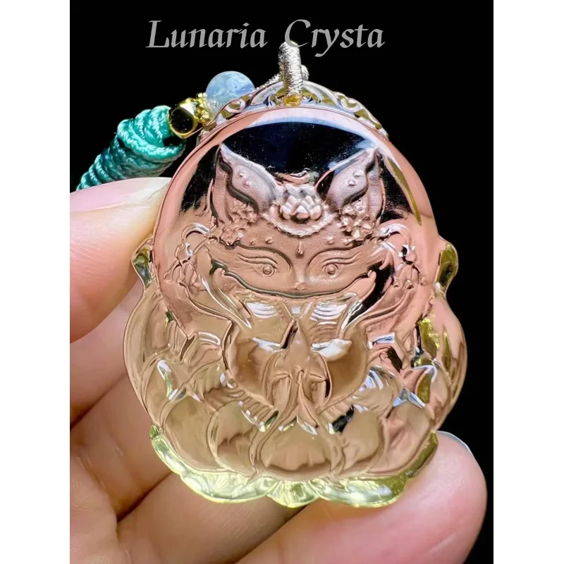 Натуральный хрустальный кулон: Желтый кристалл, Аметист, Зеленый фантомный кристалл, Кулон-амулет «Девятихвостая лиса», Целебный амулет, Ожерелье в китайском стиле, Ювелирные изделия
Натуральный хрустальный кулон: Желтый кристалл, Аметист, Зеленый фантомный кристалл, Кулон-амулет «Девятихвостая лиса», Целебный амулет, Ожерелье в китайском стиле, Ювелирные изделия