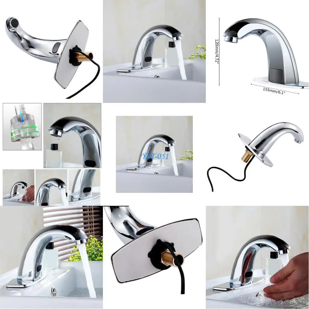E15A All Copper Hot Cold Basin Water Tap Water-Saving Induction Sink Faucet for Bathroom, Toilet, Hotel, Public Place
E15A All Copper Hot Cold Basin Water Tap Water-Saving Induction Sink Faucet for Bathroom, Toilet, Hotel, Public Place