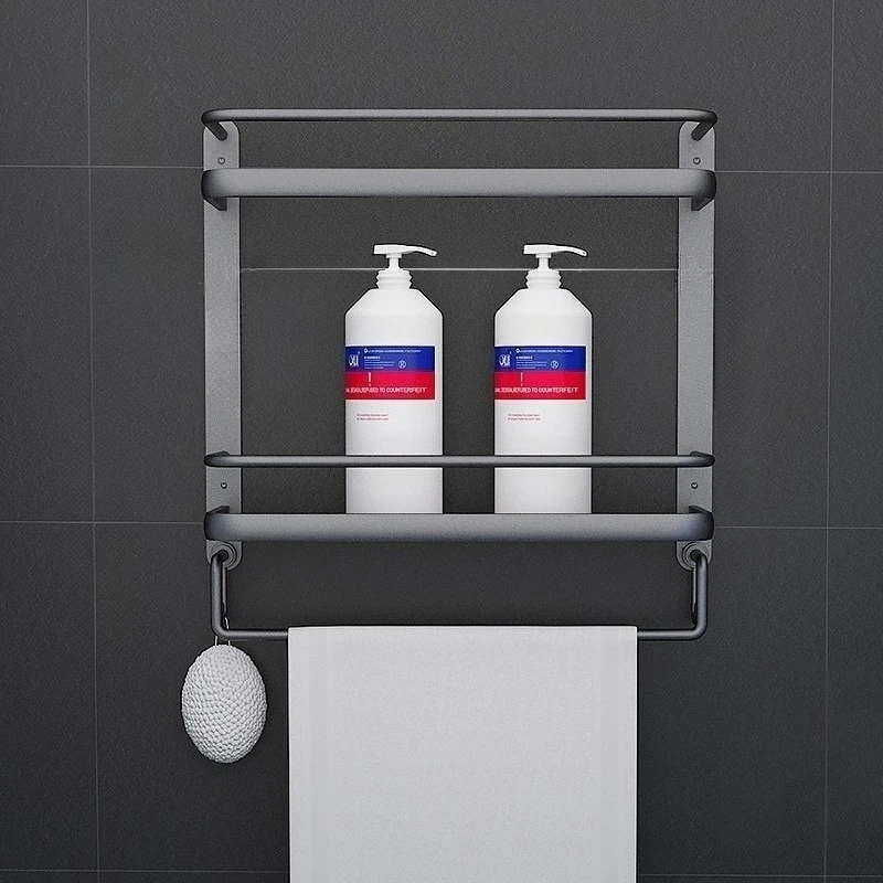  Настенный органайзер для ванной комнаты, нержавеющая вешалка для полотенец с 5 ярусами, компактная угловая полка, премиум-класса для хранения в ванной комнате 
 Настенный органайзер для ванной комнаты, нержавеющая вешалка для полотенец с 5 ярусами, компактная угловая полка, премиум-класса для хранения в ванной комнате