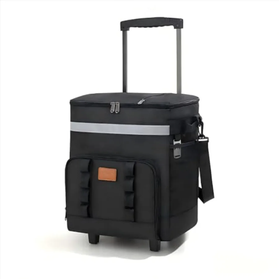 Insulated Rolling Cooler with Wheels - Soft Leak Proof Ice Chest for Camping Travel and Lunch - Portable Wheeled Advanced Insul
Insulated Rolling Cooler with Wheels - Soft Leak Proof Ice Chest for Camping Travel and Lunch - Portable Wheeled Advanced Insul