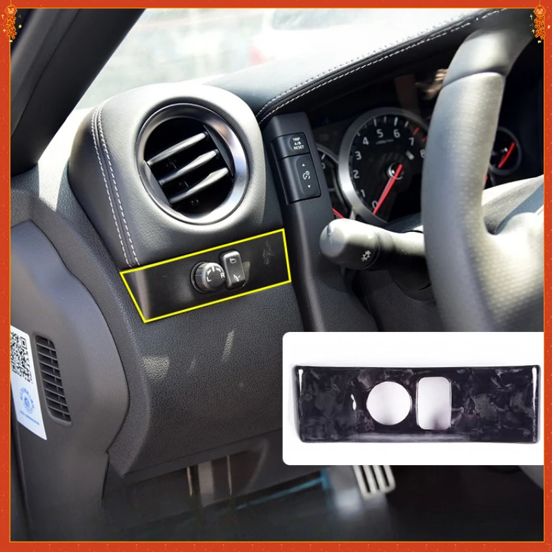 For Nissan GTR R35 Applicable Real Dry Carbon Fiber rearview mirror adjustment panel decorative sticker modified auto parts
For Nissan GTR R35 Applicable Real Dry Carbon Fiber rearview mirror adjustment panel decorative sticker modified auto parts