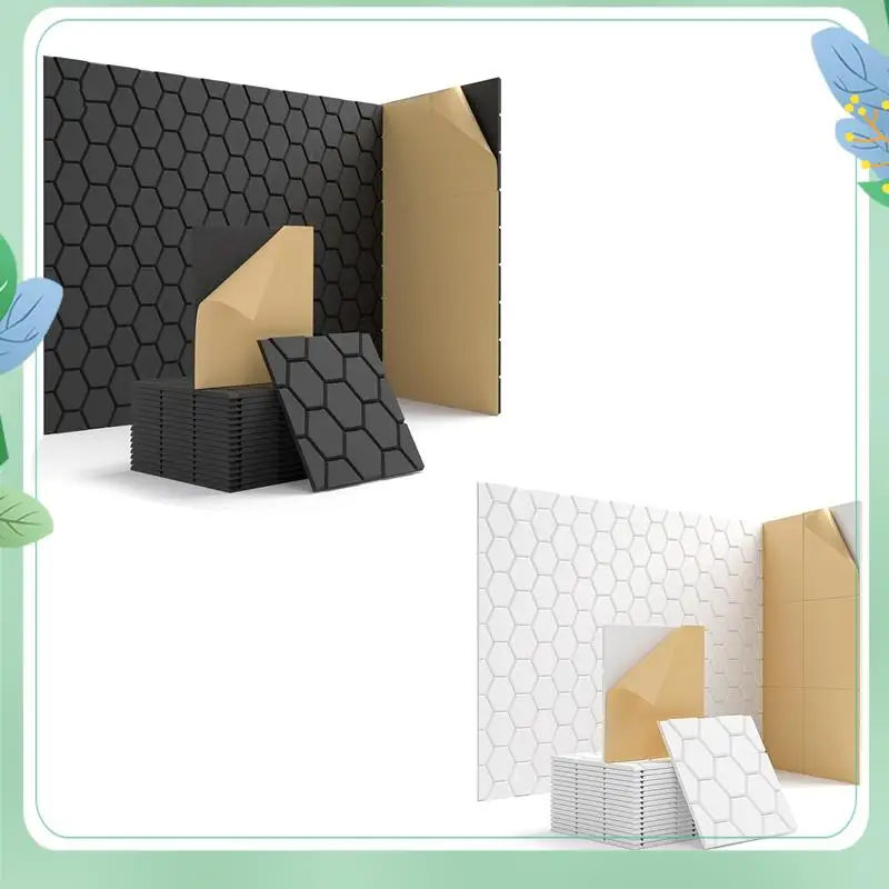 SYDS 15 Pack Soundproof Wall Panels 12X12X0.4Inch Self-Adhesive Sound Absorbing Panel Sound Proof Panels
SYDS 15 Pack Soundproof Wall Panels 12X12X0.4Inch Self-Adhesive Sound Absorbing Panel Sound Proof Panels