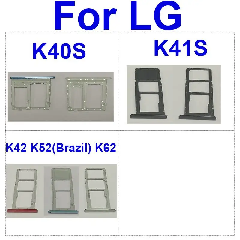 Держатель лотка для SIM-карты, слот для LG K40S K41S K42 K52 K62, Бразилия, разъем для SIM-карты, адаптер, запасные части для ремонта
Держатель лотка для SIM-карты, слот для LG K40S K41S K42 K52 K62, Бразилия, разъем для SIM-карты, адаптер, запасные части для ремонта