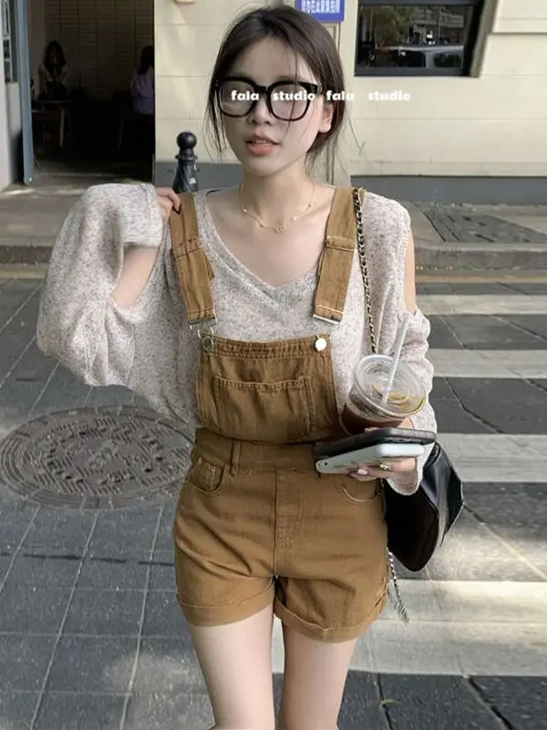 Slimming Design Denim Overalls Women's Summer Thin Large Size Salt System Shorts Pants Sister
Slimming Design Denim Overalls Women's Summer Thin Large Size Salt System Shorts Pants Sister