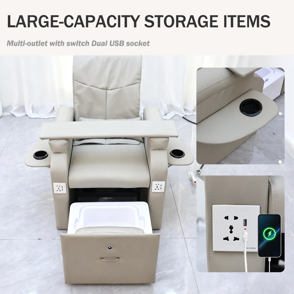 Nail Salon Anti-Dirt Leather Pedicure Chair Back Massage Reclining Eyelash Pedicure Chairs
Nail Salon Anti-Dirt Leather Pedicure Chair Back Massage Reclining Eyelash Pedicure Chairs