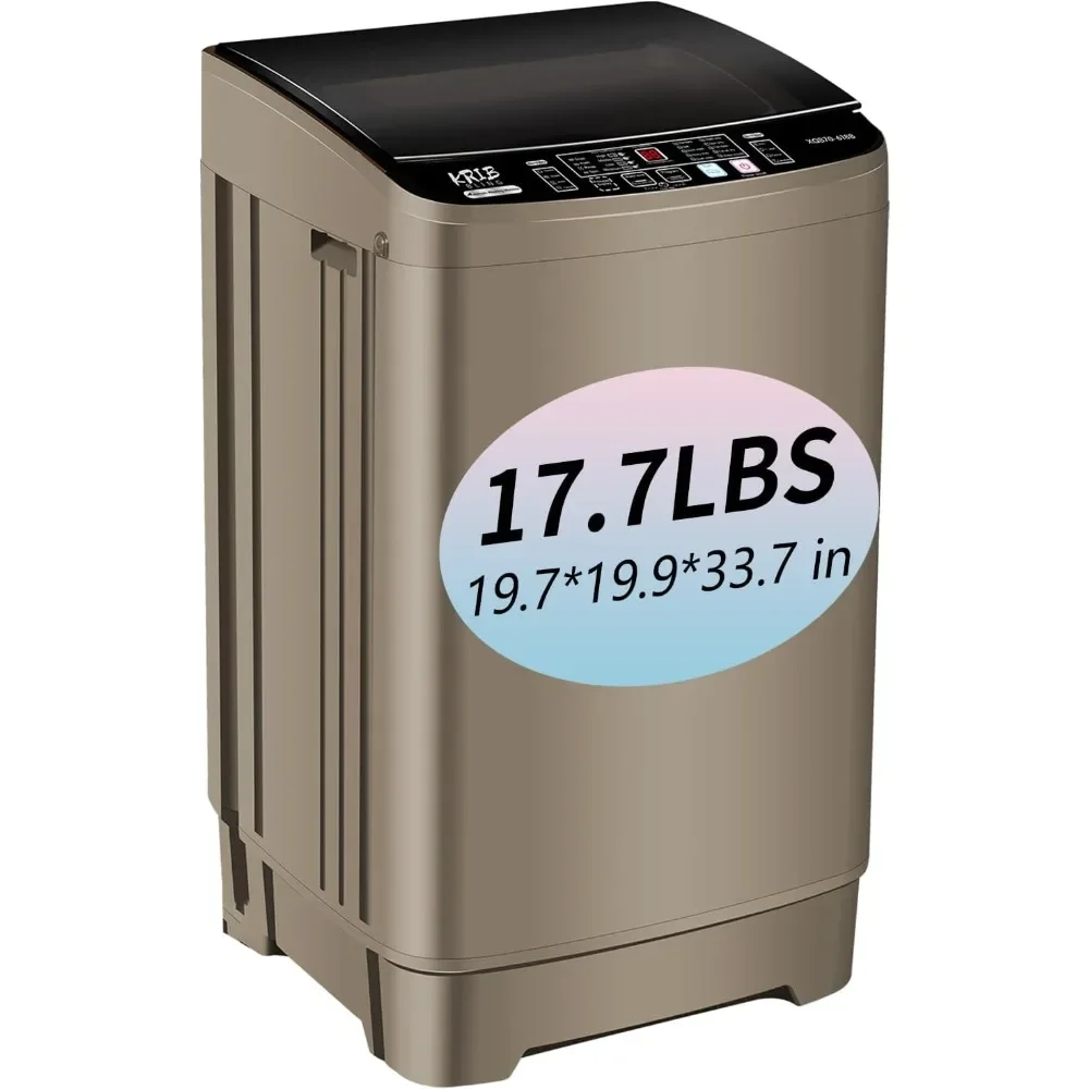 17.7 lbs Full Automatic Washing Machine with Drain Pump, 10 Programs & 8 Water Levels Selections, Ideal for RV, Apartment
17.7 lbs Full Automatic Washing Machine with Drain Pump, 10 Programs & 8 Water Levels Selections, Ideal for RV, Apartment