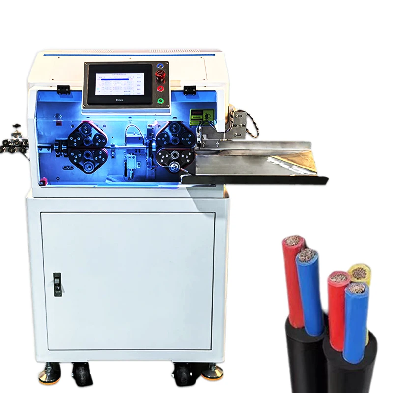 Computer Intelligent Cable Manufacturing Equipment Wire Cutting Stripping Machine ,Multi core sheathed wire