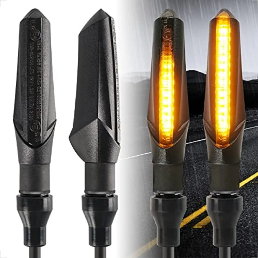 Motorcycle Turn Signals Lights Running Light Indicators Universal Mini LED E-MARK Flowing Turn Signal Lights Waterproof IP67
Motorcycle Turn Signals Lights Running Light Indicators Universal Mini LED E-MARK Flowing Turn Signal Lights Waterproof IP67