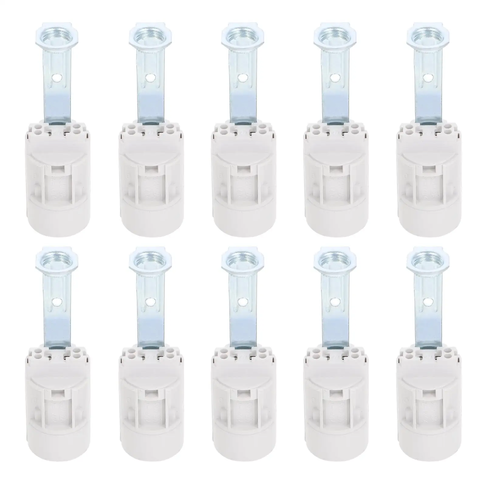 10 Pcs E14 Bracket Lamp Holder Light Socket Sockets Chandelier Candelabra Replacement Base Plastic
10 Pcs E14 Bracket Lamp Holder Light Socket Sockets Chandelier Candelabra Replacement Base Plastic