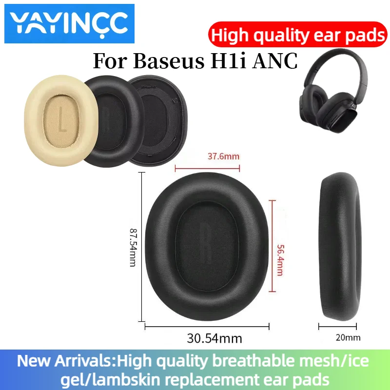 YAYINCC Replacement foam Ear Pads pillow Cushion Cover for Baseus H1i ANC Gaming Headphone Headset EarPads
YAYINCC Replacement foam Ear Pads pillow Cushion Cover for Baseus H1i ANC Gaming Headphone Headset EarPads