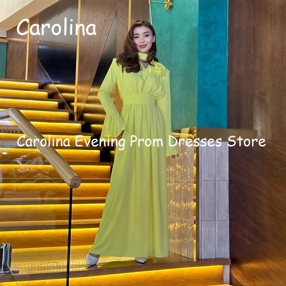 Carolina Chiffon O-neck A-line Ruffle Ankle Length Luxury Prom Gown Evening Formal Elegant Pretty Party Dress for Women 2023
Carolina Chiffon O-neck A-line Ruffle Ankle Length Luxury Prom Gown Evening Formal Elegant Pretty Party Dress for Women 2023
