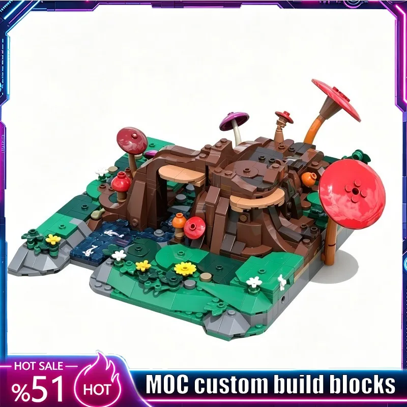 745PCS MOC Fantasy Forest Druid Nature Mushroom Scene Model DIY Creative Blocks Assembly Puzzle Collection Home Decoration Gift
745PCS MOC Fantasy Forest Druid Nature Mushroom Scene Model DIY Creative Blocks Assembly Puzzle Collection Home Decoration Gift