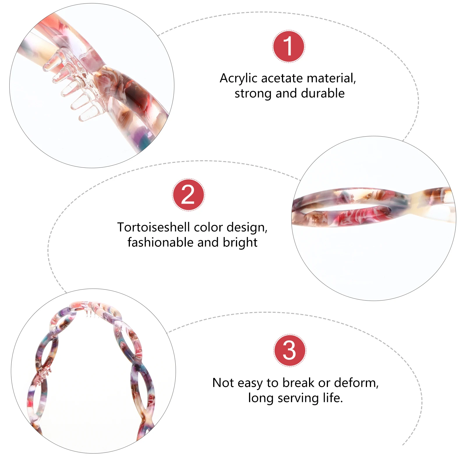 Tortoiseshell Headband Non-slip Decorative Shower Face Washing Headdress Durable Comfortable Hairstyles Hair Care
Tortoiseshell Headband Non-slip Decorative Shower Face Washing Headdress Durable Comfortable Hairstyles Hair Care
