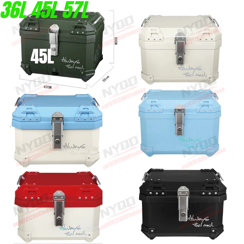 NEW 36/45L/57L Motorcycle Tail Box Top Case Lockable Helmet Lage Storage Rear Tour Box various colors Waterproof Moto Box
NEW 36/45L/57L Motorcycle Tail Box Top Case Lockable Helmet Lage Storage Rear Tour Box various colors Waterproof Moto Box