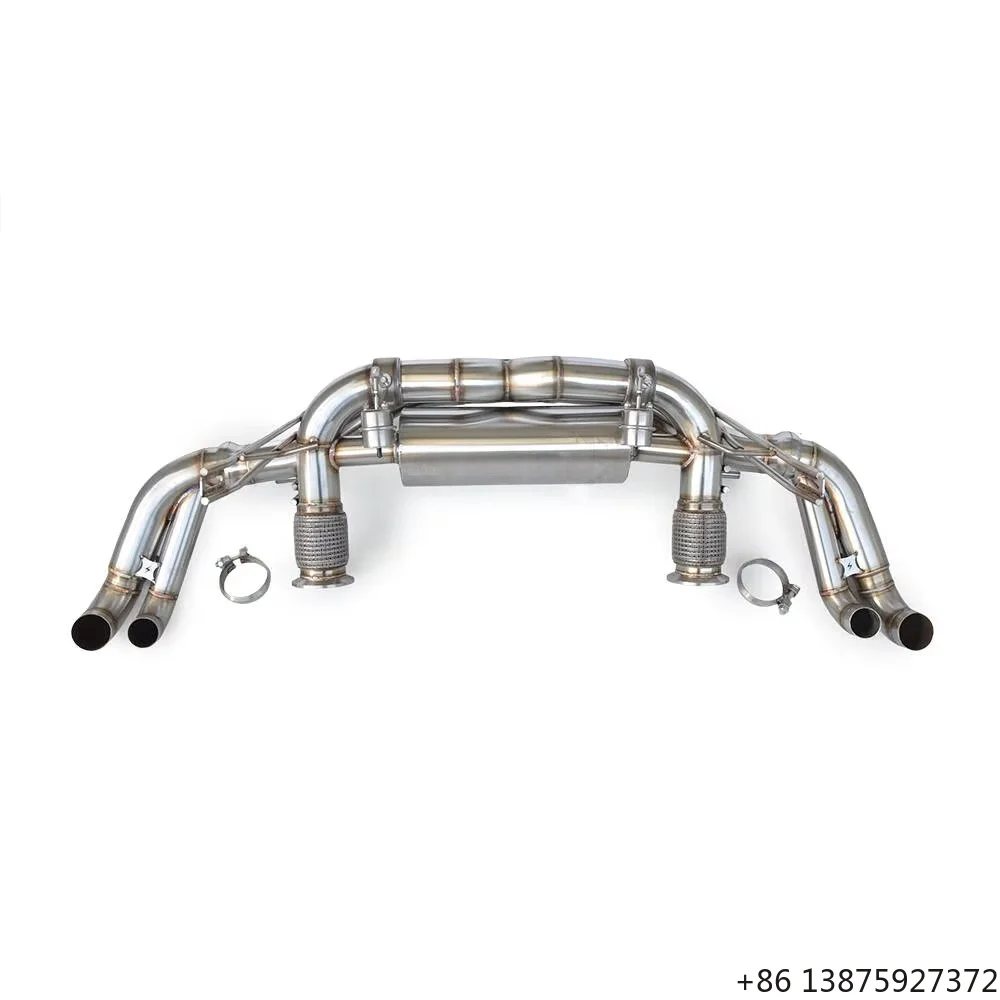 Valved Catback Exhaust System Muffler for Gallardo LP560 LP570 5.2 2008-2014 Modified Racing Sound Wave Pipes Kit
Valved Catback Exhaust System Muffler for Gallardo LP560 LP570 5.2 2008-2014 Modified Racing Sound Wave Pipes Kit