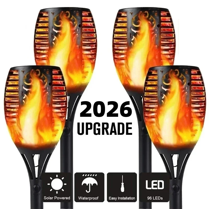 Hot 51LED 96LED Solar Flame Torch Light Flickering Waterproof Garden Decor Landscape Lawn Lamp Solar Led Light Outdoor
Hot 51LED 96LED Solar Flame Torch Light Flickering Waterproof Garden Decor Landscape Lawn Lamp Solar Led Light Outdoor