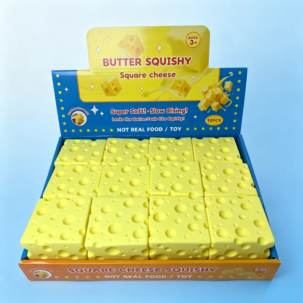 Hot Selling Jumbo Cheese Block Squishy Toy,Super Soft Slow Rising Stress Relief Toy for Adults,Stress Relief Squeeze Vent Ball
Hot Selling Jumbo Cheese Block Squishy Toy,Super Soft Slow Rising Stress Relief Toy for Adults,Stress Relief Squeeze Vent Ball