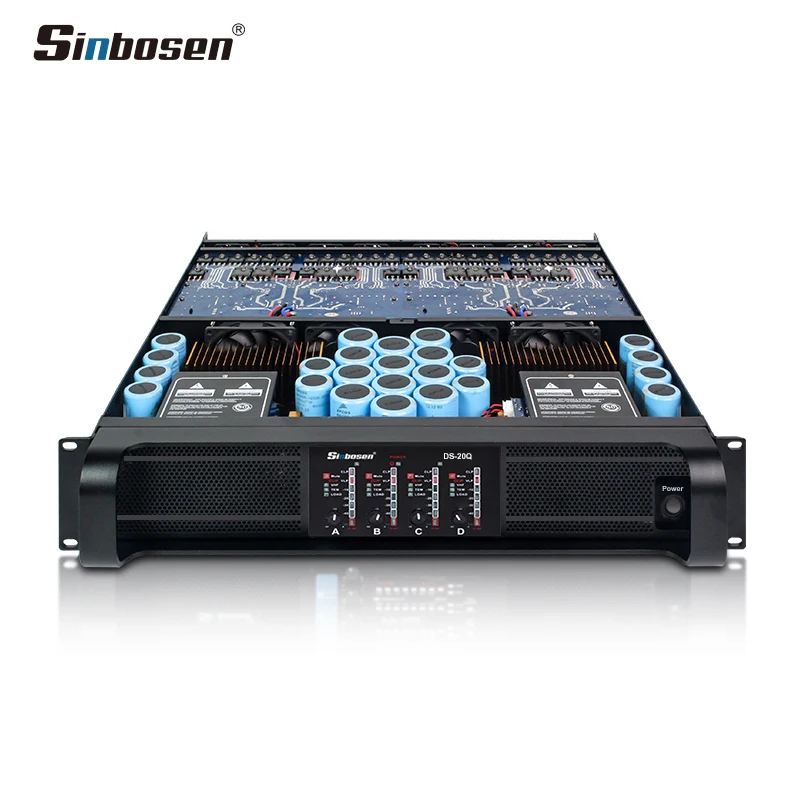 Sinbosen Professional Amplifier 5000watts Big Power DS-20Q 4 Channels Sound System Audio Amplifier
Sinbosen Professional Amplifier 5000watts Big Power DS-20Q 4 Channels Sound System Audio Amplifier
