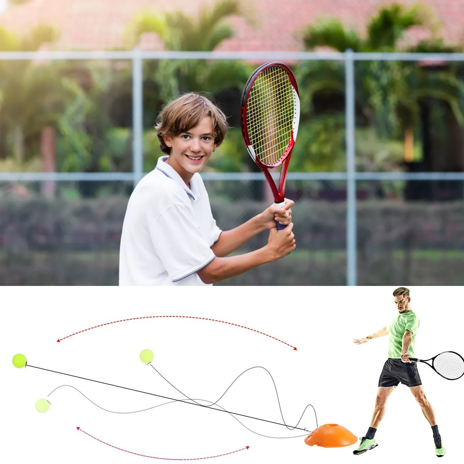 1Set Tennis Training Base for Beginners Improves Stroke Accuracy on Different Ball Contact Points Indoor Outdoor Practice Tool
1Set Tennis Training Base for Beginners Improves Stroke Accuracy on Different Ball Contact Points Indoor Outdoor Practice Tool