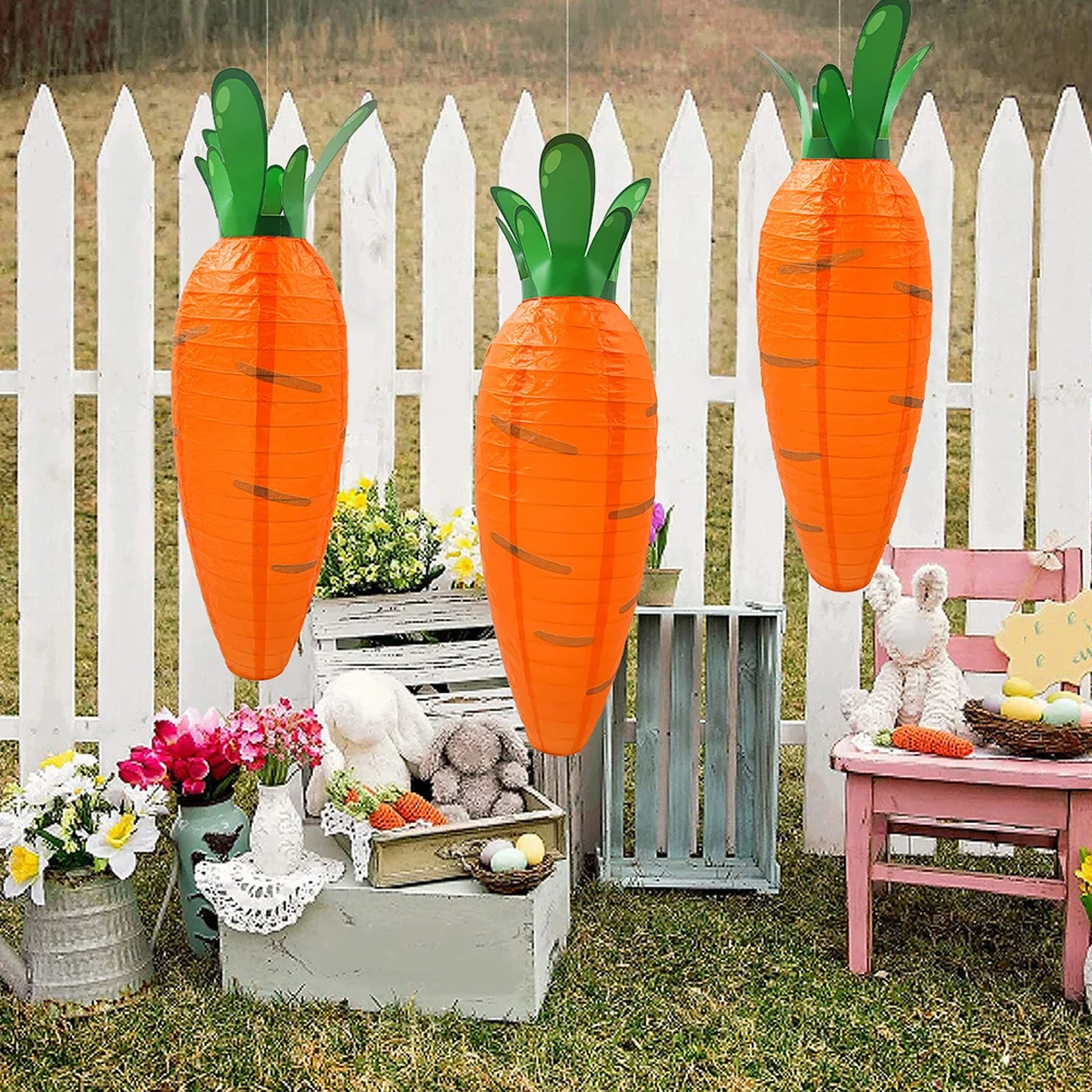 2Pcs Charming Carrot Lanterns Easter Party Favor Foldable Hanging Paper Decor Easter Carrot Decor Folding Paper Lantern
2Pcs Charming Carrot Lanterns Easter Party Favor Foldable Hanging Paper Decor Easter Carrot Decor Folding Paper Lantern