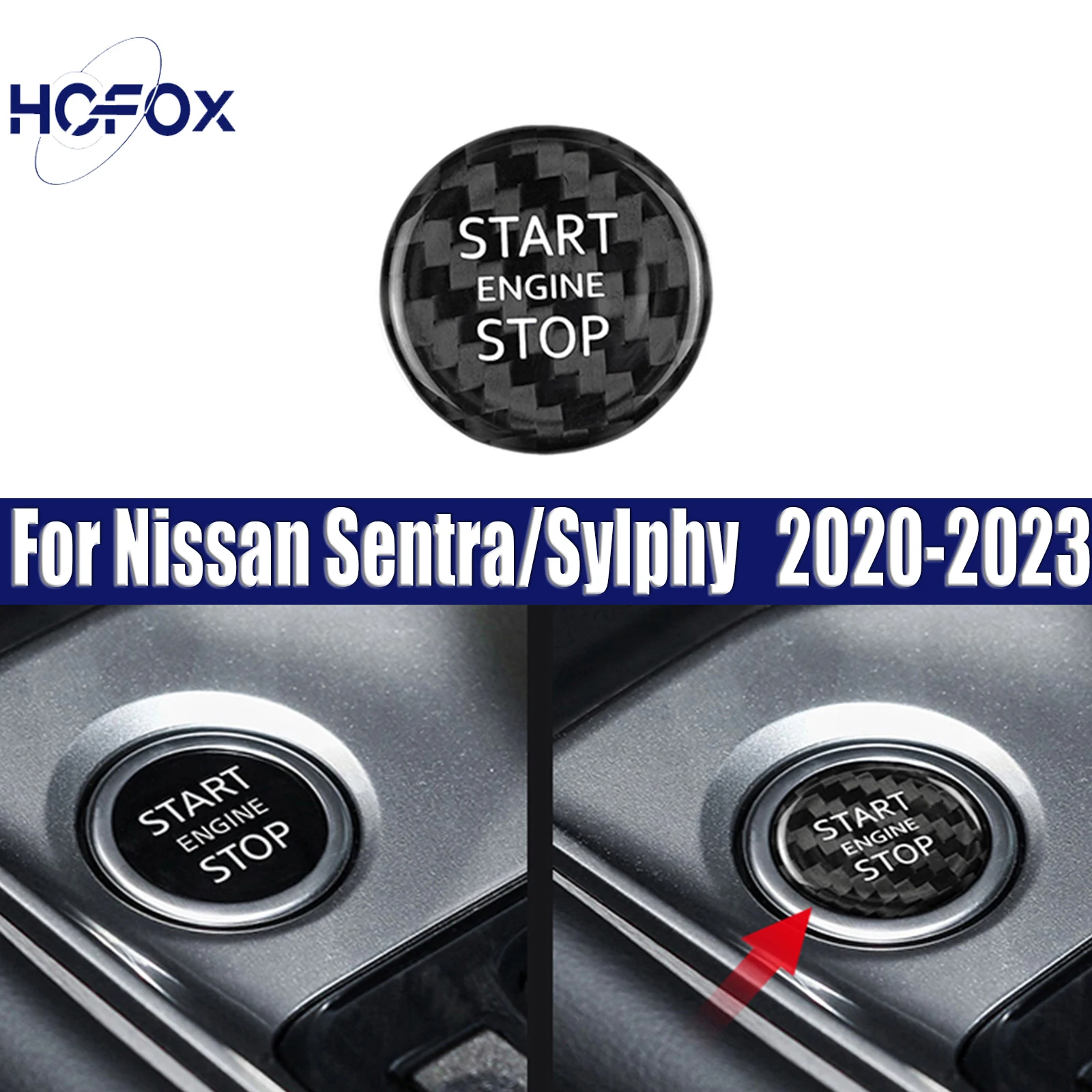 For Nissan Sentra/Sylphy 2020-2023 Start Stop Engine Button Cover
For Nissan Sentra/Sylphy 2020-2023 Start Stop Engine Button Cover