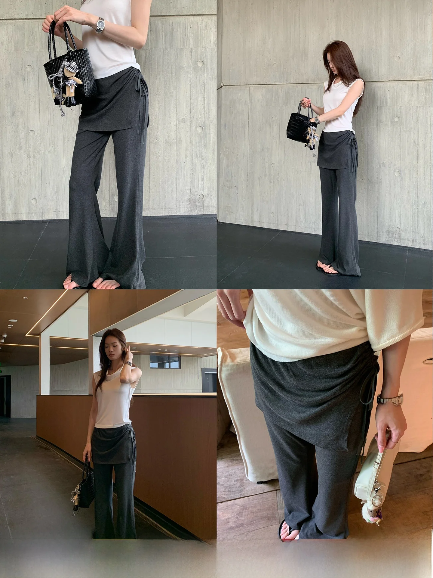 High Waist Flared Casual Pants Women's Slimming Appearance Cactishop Bum Curtain Loose Fit Comfortable Fashionable Trousers
High Waist Flared Casual Pants Women's Slimming Appearance Cactishop Bum Curtain Loose Fit Comfortable Fashionable Trousers