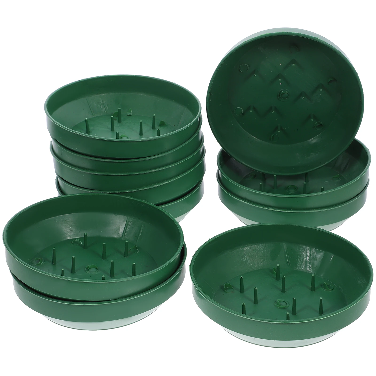10 Pcs Round Floral Foam Trays Plastic Flower Mud Holder Wedding Party Decoration Large Capacity Stylish Design Reusable
10 Pcs Round Floral Foam Trays Plastic Flower Mud Holder Wedding Party Decoration Large Capacity Stylish Design Reusable