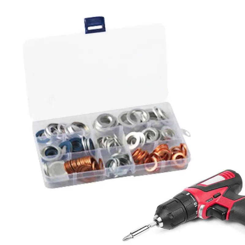 Flat Washers For Screws Wear Resistant Repair Kit Washer Set Screw Washers 140pcs Flat Washer Aluminum Washers Moisture Proof
Flat Washers For Screws Wear Resistant Repair Kit Washer Set Screw Washers 140pcs Flat Washer Aluminum Washers Moisture Proof