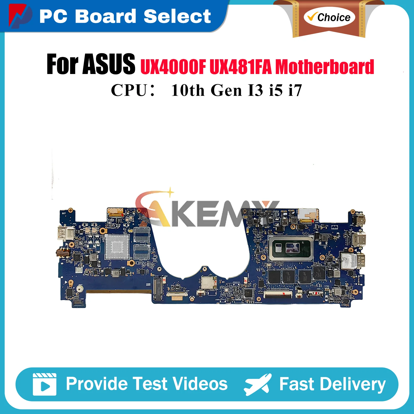 UX481FA Материнская плата для ноутбука ASUS ZenBook Duo UX481FL UX481F UX4000F Материнская плата 10-го поколения I3 i5 i7 tests ОК быстрая доставка stk
UX481FA Материнская плата для ноутбука ASUS ZenBook Duo UX481FL UX481F UX4000F Материнская плата 10-го поколения I3 i5 i7 tests ОК быстрая доставка stk