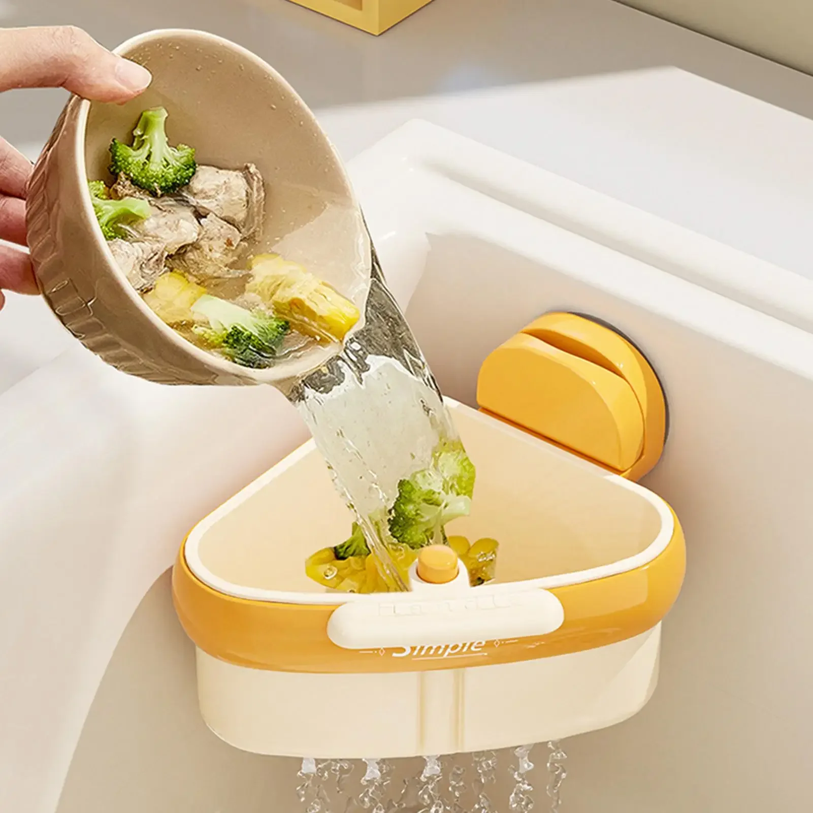 Suction Cup Sink Drain Basket Household Fruit Washing Filter Basket Kitchen Triangular Sink Strainer For Food Waste
Suction Cup Sink Drain Basket Household Fruit Washing Filter Basket Kitchen Triangular Sink Strainer For Food Waste