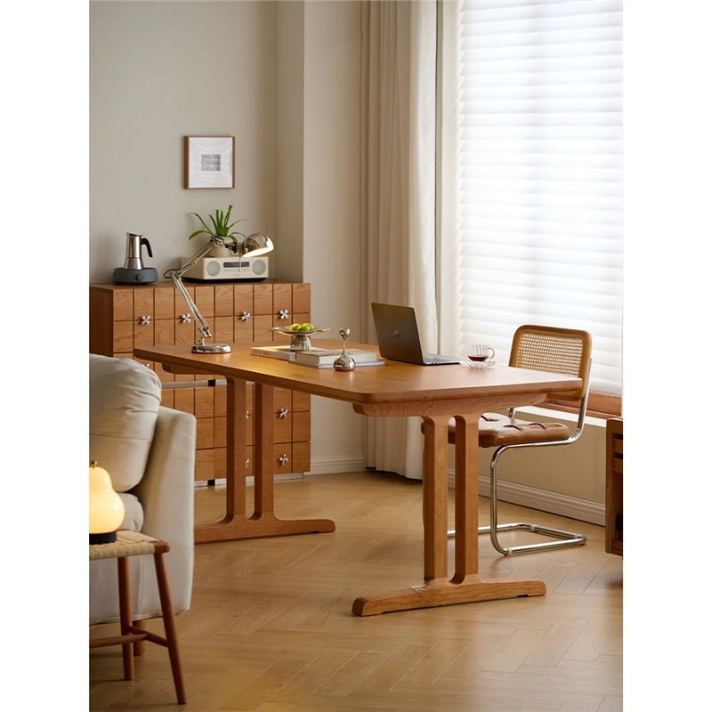 Living room large long desk workbench large board table cherry wood long dining table study desk
Living room large long desk workbench large board table cherry wood long dining table study desk