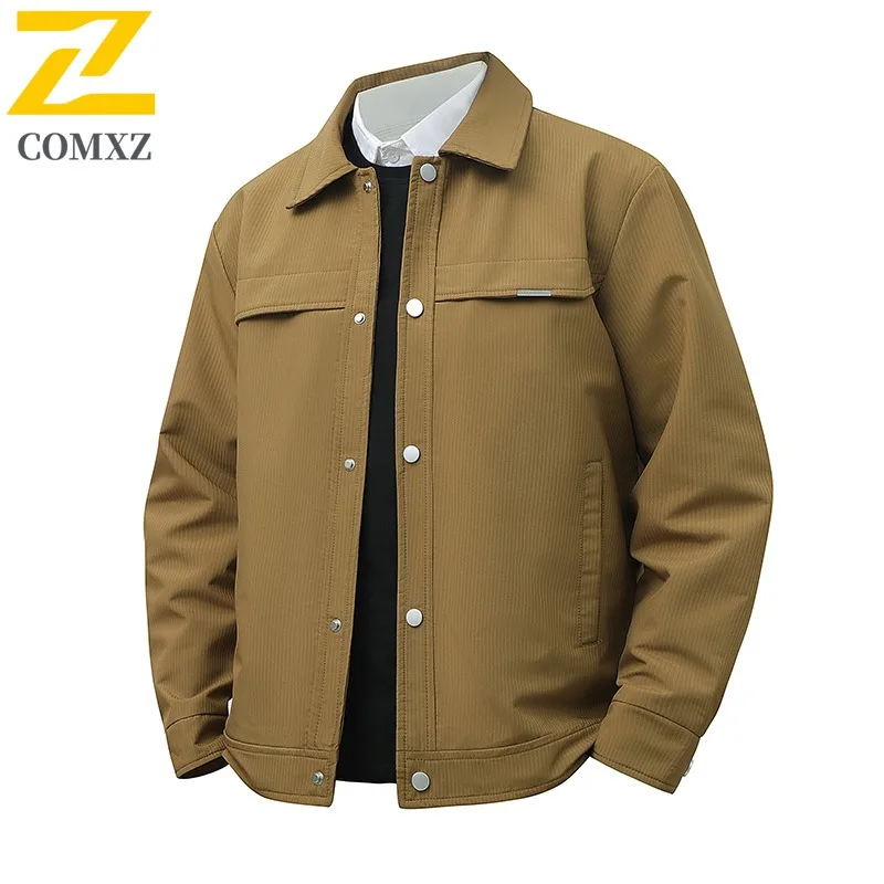 COMXZ Men's Premium Business Jacket Waterproof Windproof Stand Collar Work Coat with Luxury Texture for Professionals necessary
COMXZ Men's Premium Business Jacket Waterproof Windproof Stand Collar Work Coat with Luxury Texture for Professionals necessary