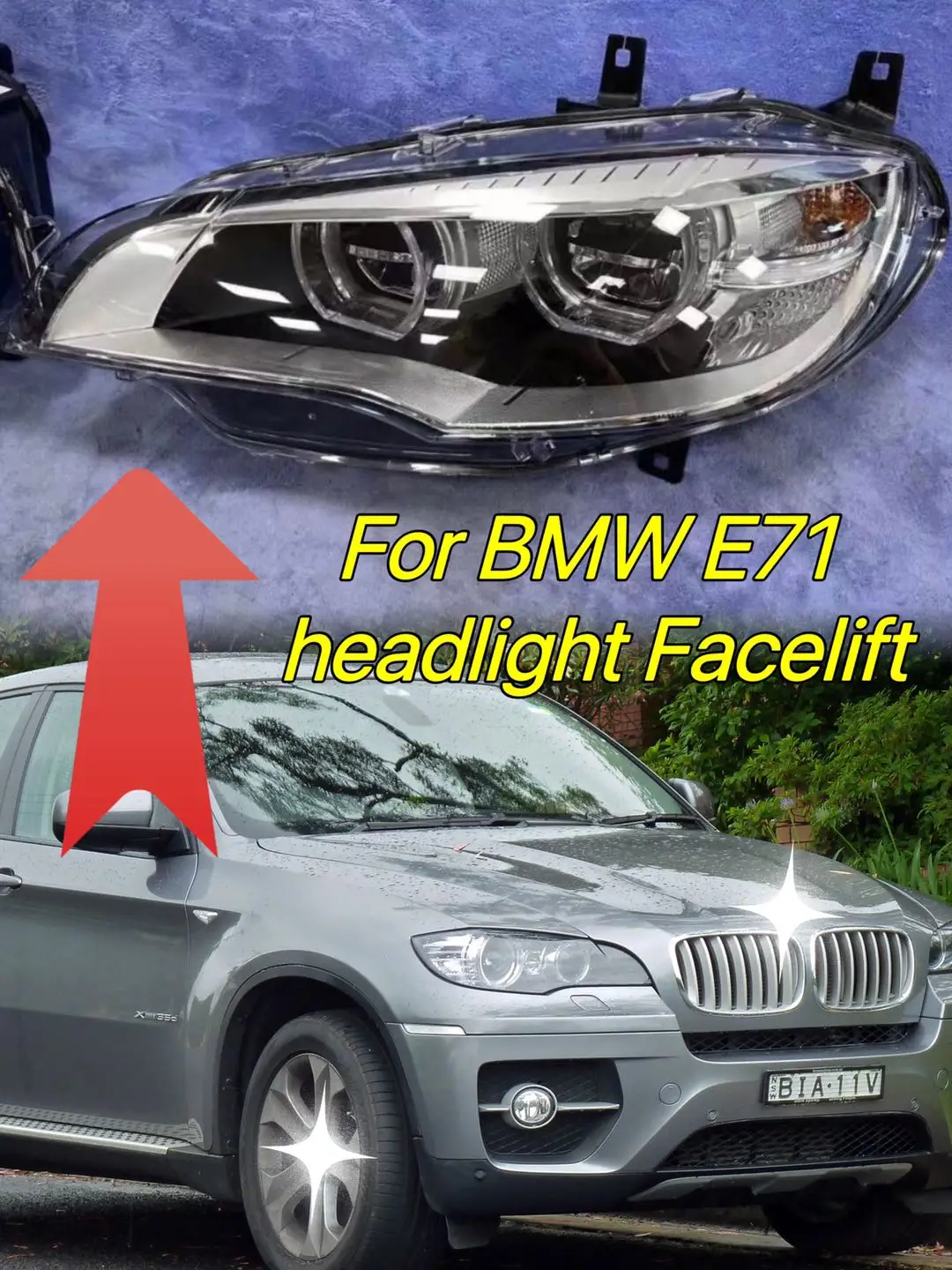 Suitable for BMW X6 E71 headlight facelify to E71 LED headlight 2015-2018
Suitable for BMW X6 E71 headlight facelify to E71 LED headlight 2015-2018