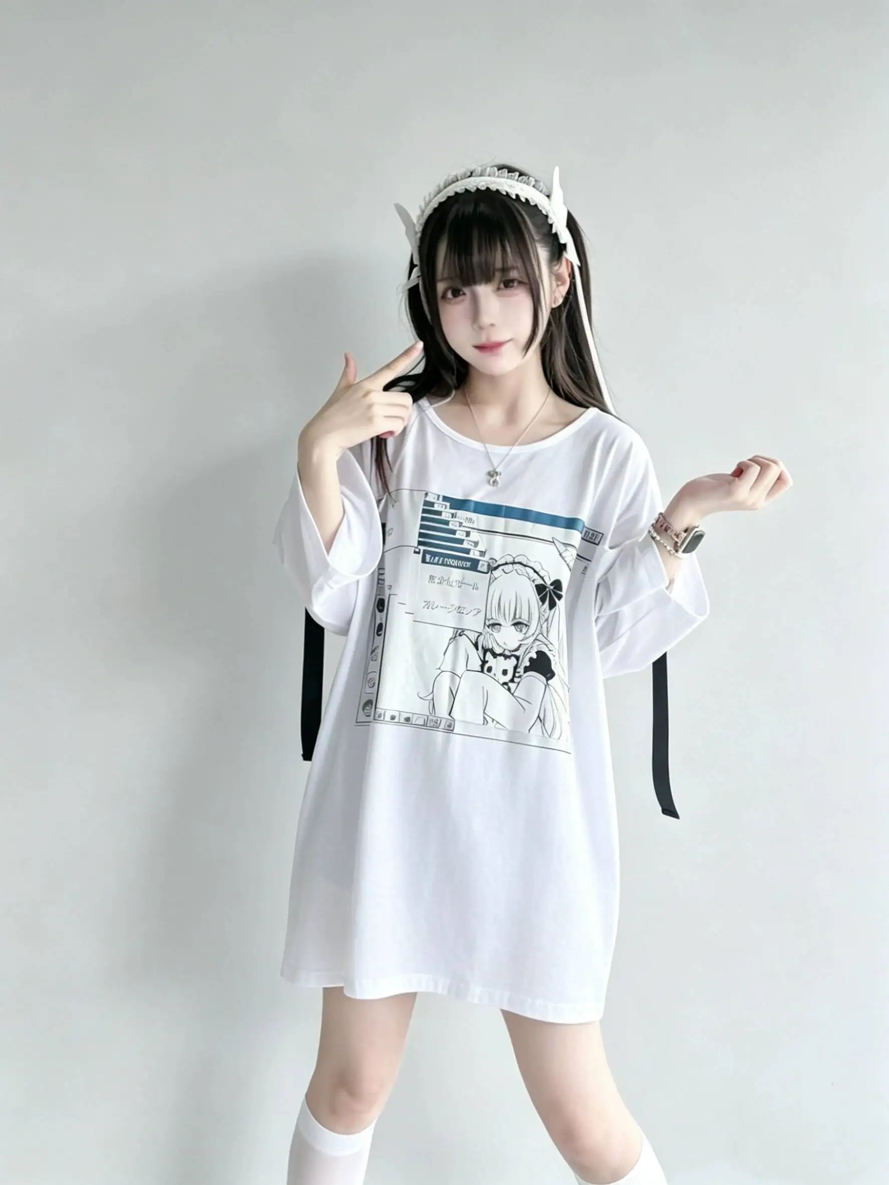 2026 New Women Loose Cotton T shirt Japanese Anime Dark Punk Gothic Aesthetic Fashion Oversized Short Sleeve Trendy Subculture
2026 New Women Loose Cotton T shirt Japanese Anime Dark Punk Gothic Aesthetic Fashion Oversized Short Sleeve Trendy Subculture