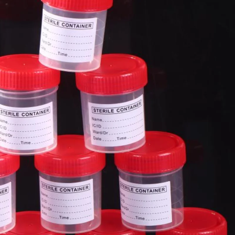 10/50PCS 60ML Plastic Cup Container Disposable Urine Collection Sample Cup Specimen Bottle Container With Tags
10/50PCS 60ML Plastic Cup Container Disposable Urine Collection Sample Cup Specimen Bottle Container With Tags