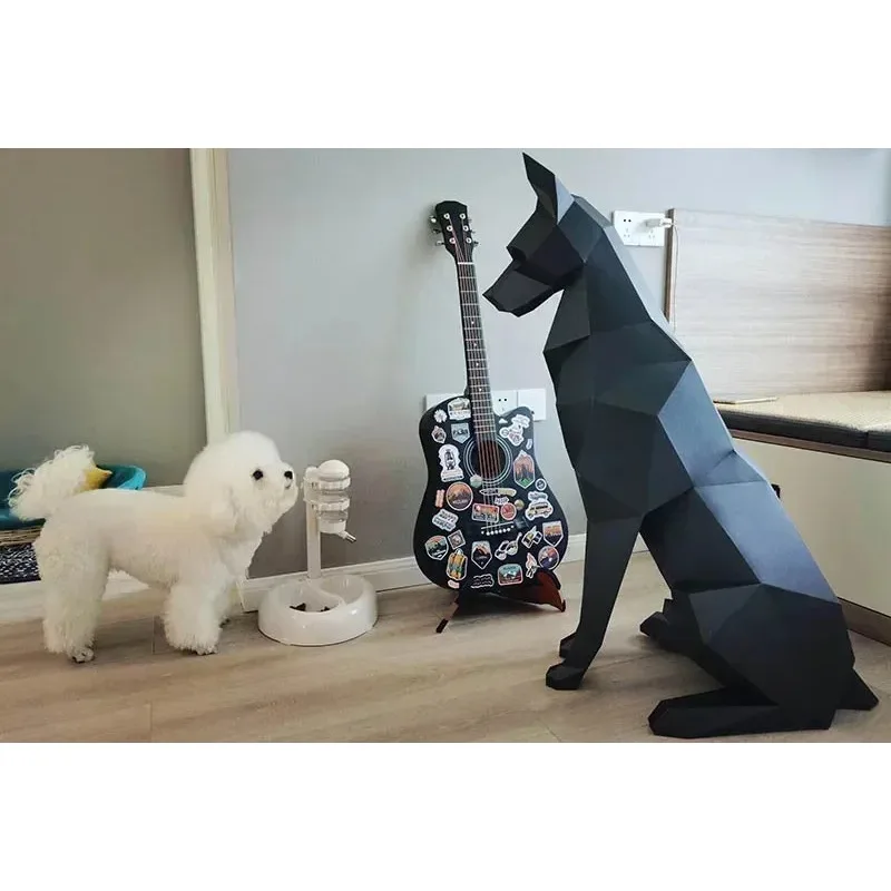 100cm 3D DIY Geometric Origami Black Durbin Paper Art Bedroom Living Room Decoration Animal Sculpture Model
100cm 3D DIY Geometric Origami Black Durbin Paper Art Bedroom Living Room Decoration Animal Sculpture Model