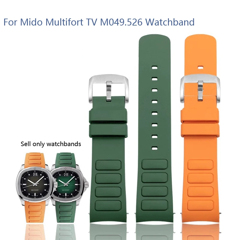 Watch Band For Mido Multifort TV M049.526 Waterproof Rubber Watch Strap 22mm M049 Curved Interface Silicone Watch Accessories
Watch Band For Mido Multifort TV M049.526 Waterproof Rubber Watch Strap 22mm M049 Curved Interface Silicone Watch Accessories