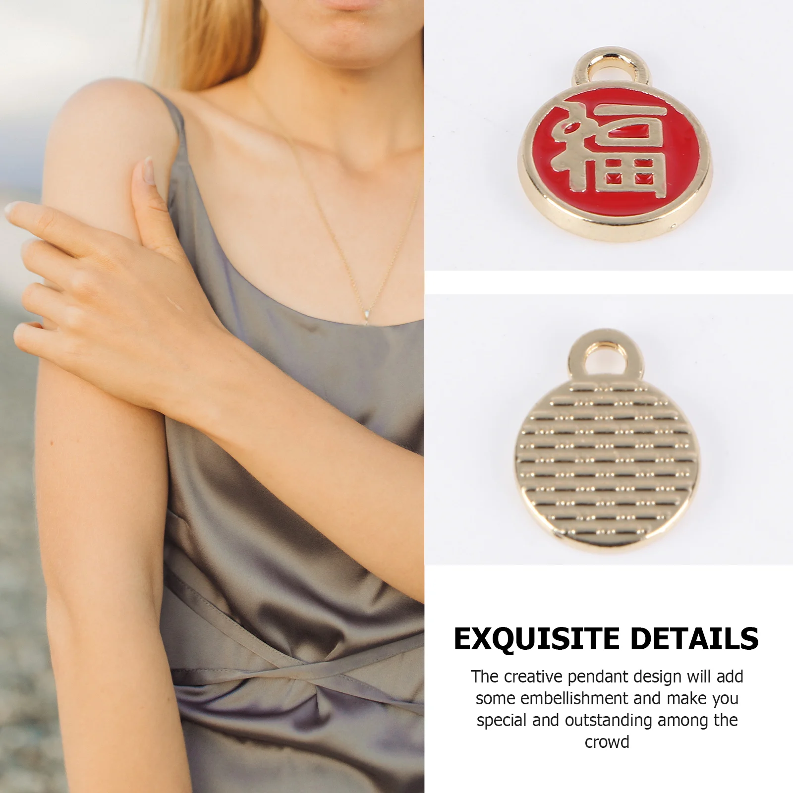 30pcs Red Alloy Earring Pendants Jewelry Accessories Fu Character Charms Decorative Pendant Party Adornment Creative
30pcs Red Alloy Earring Pendants Jewelry Accessories Fu Character Charms Decorative Pendant Party Adornment Creative