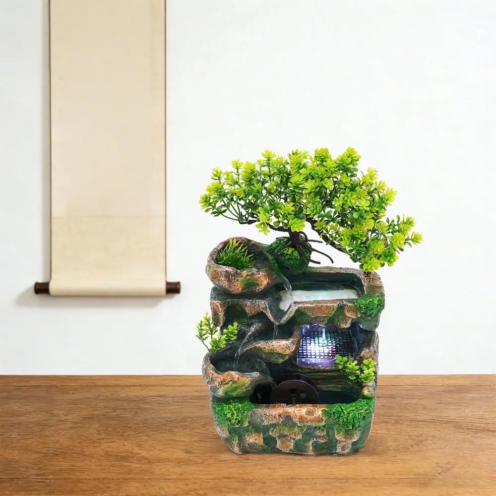 Tabletop Rockery Water Fountain Indoor Relaxation Waterfall Bonsai Desktop Ornament With LED Light, 100120V Zen Meditation Home
Tabletop Rockery Water Fountain Indoor Relaxation Waterfall Bonsai Desktop Ornament With LED Light, 100120V Zen Meditation Home
