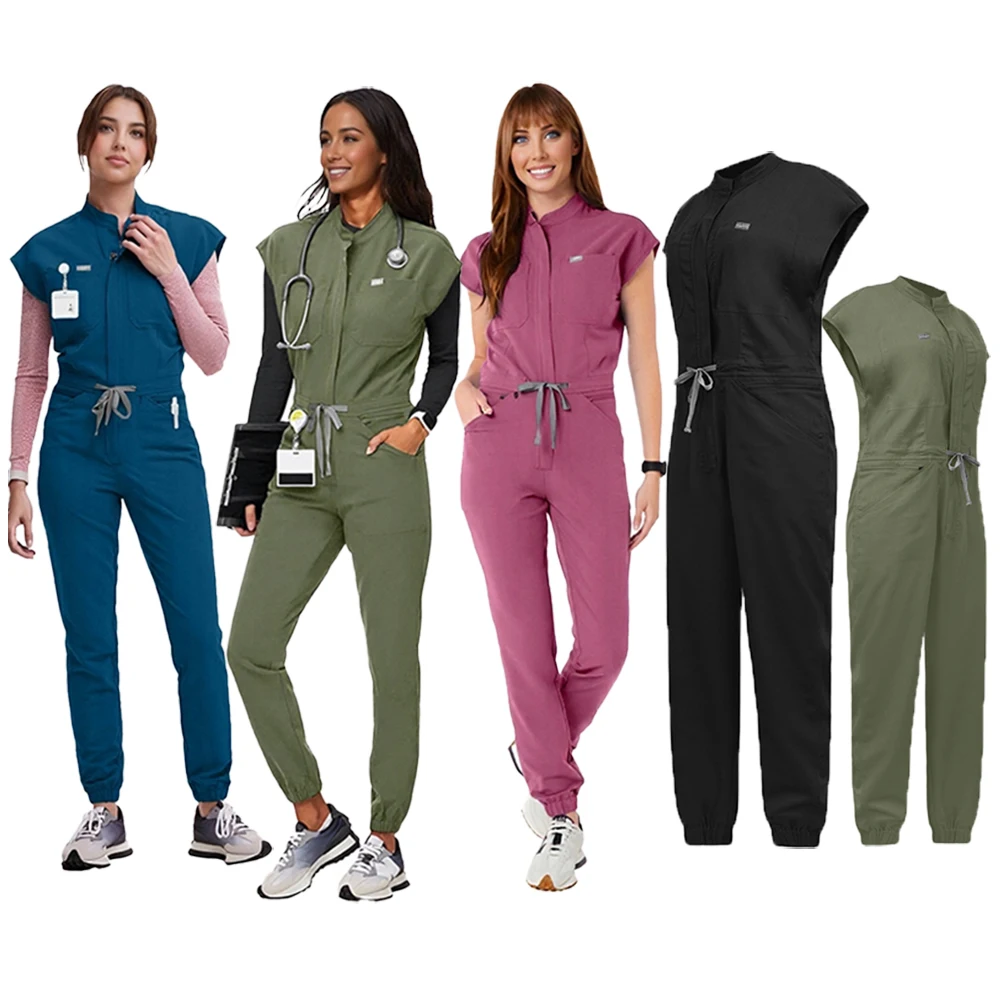 New Nurse Clothing Jumpsuits Medical Surgical Coverall Uniforms Beauty Salon SPA Clinic Pet Scrub Workwear High Quality Bodysuit
New Nurse Clothing Jumpsuits Medical Surgical Coverall Uniforms Beauty Salon SPA Clinic Pet Scrub Workwear High Quality Bodysuit