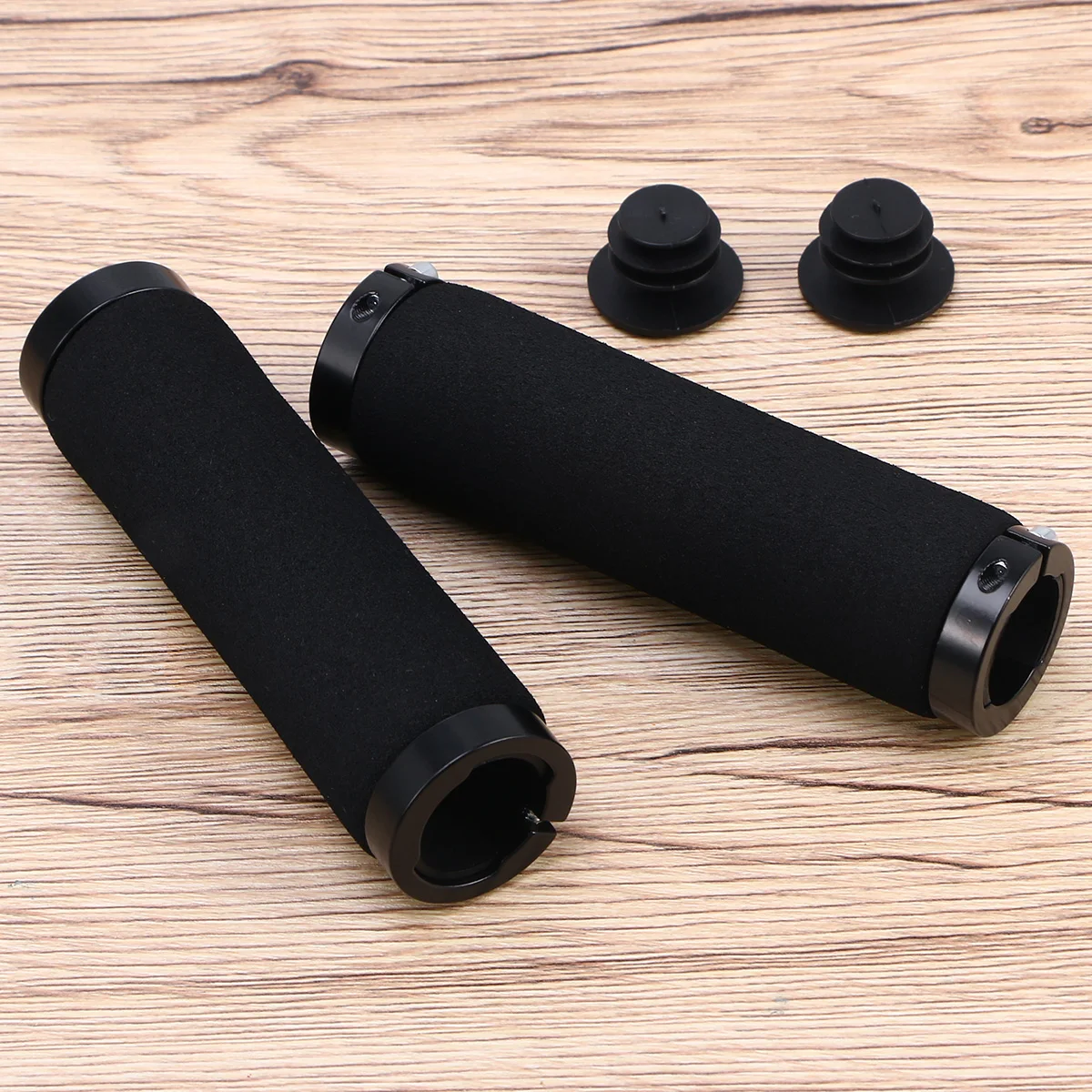 Sponge Bike Handlebar Grips Black Universal Cover Cushion Lockup Premium Material Shock Absorbing Protect Hands Long Riding
Sponge Bike Handlebar Grips Black Universal Cover Cushion Lockup Premium Material Shock Absorbing Protect Hands Long Riding