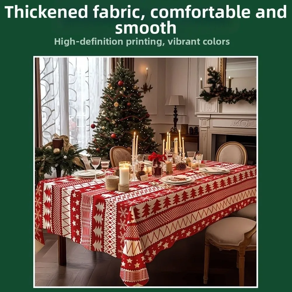100*140cm Christmas Tablecloth Washable Thickened Xmas Party Table Runner Heat-Resistant Tablecloth New Year Party Supplies
100*140cm Christmas Tablecloth Washable Thickened Xmas Party Table Runner Heat-Resistant Tablecloth New Year Party Supplies